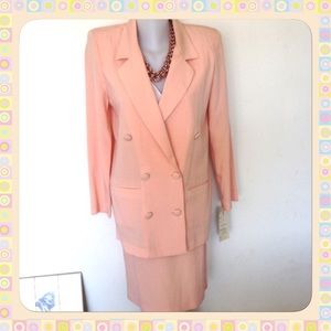 Women’s Peach Double Breasted Suit